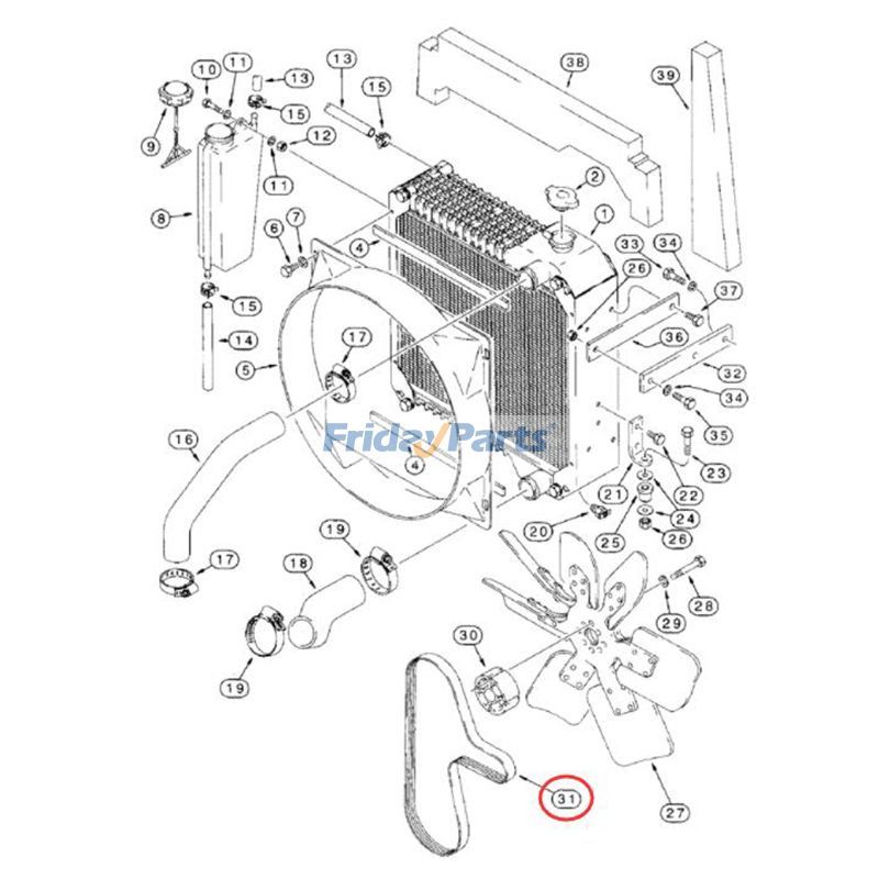  Belt Backhoe For CASE