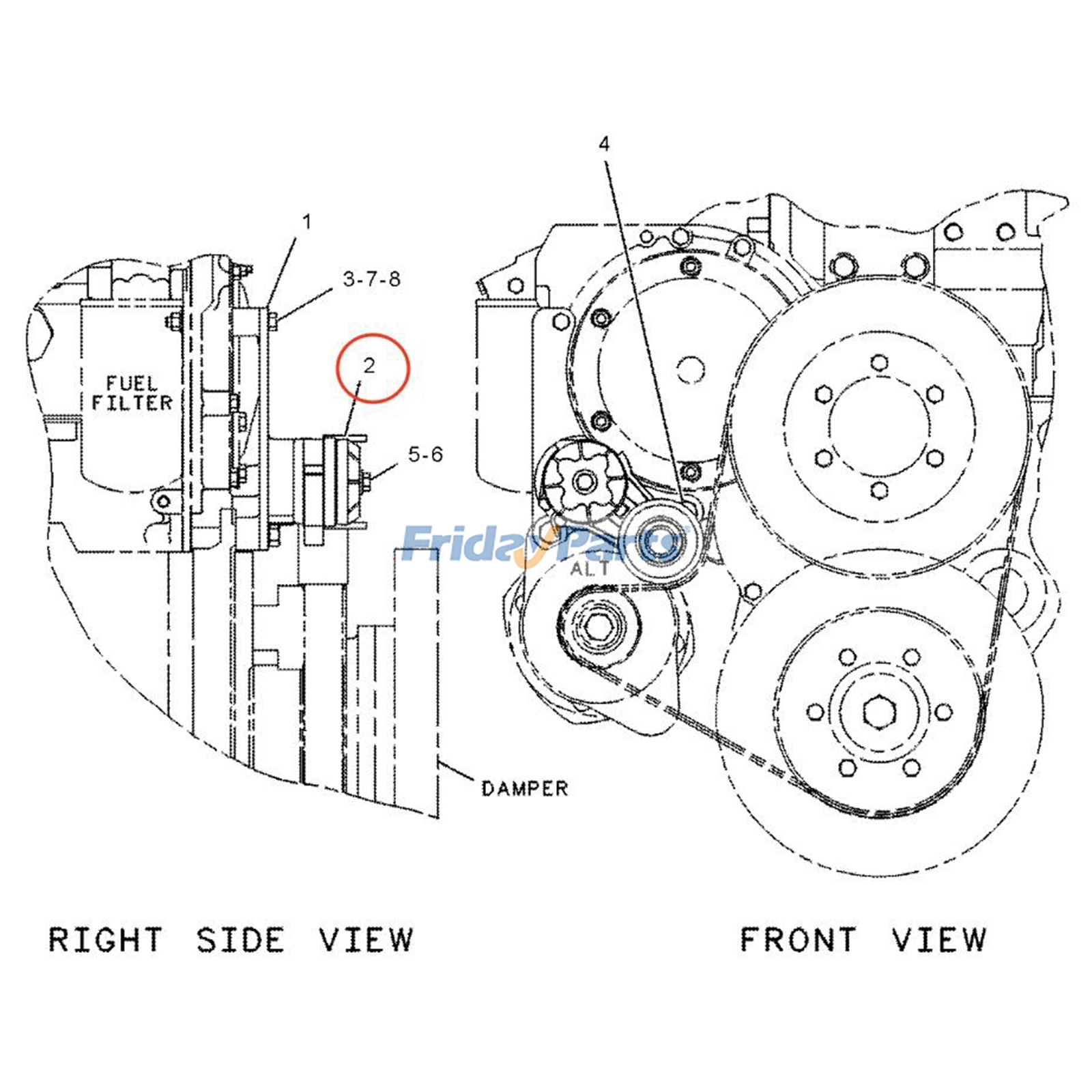 Belt Tensioner for Engine,Excavator