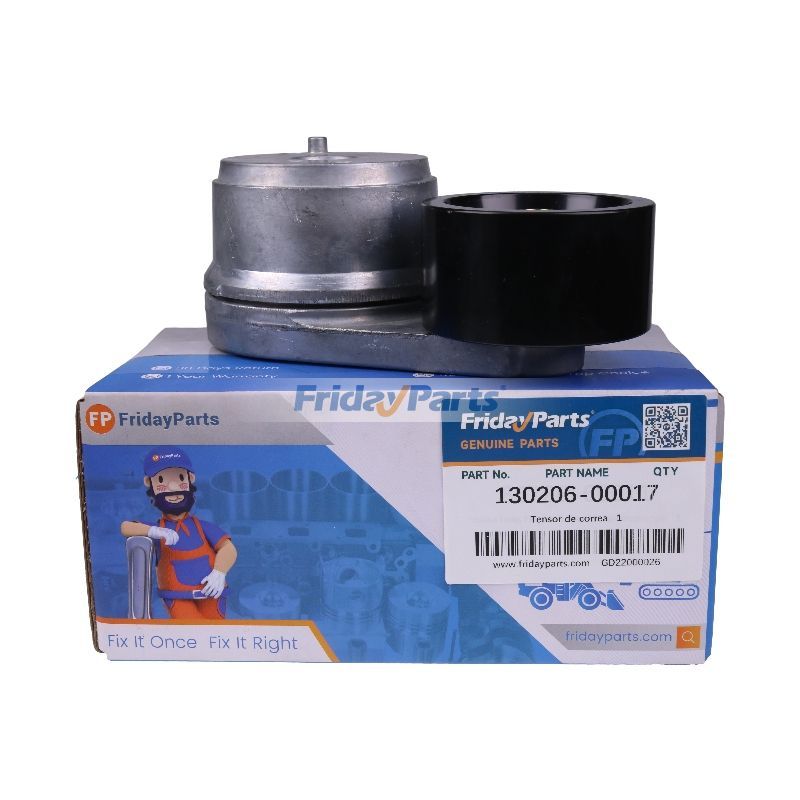 Belt Tensioner 130206-00017 for Doosan Daewoo Excavator DX520