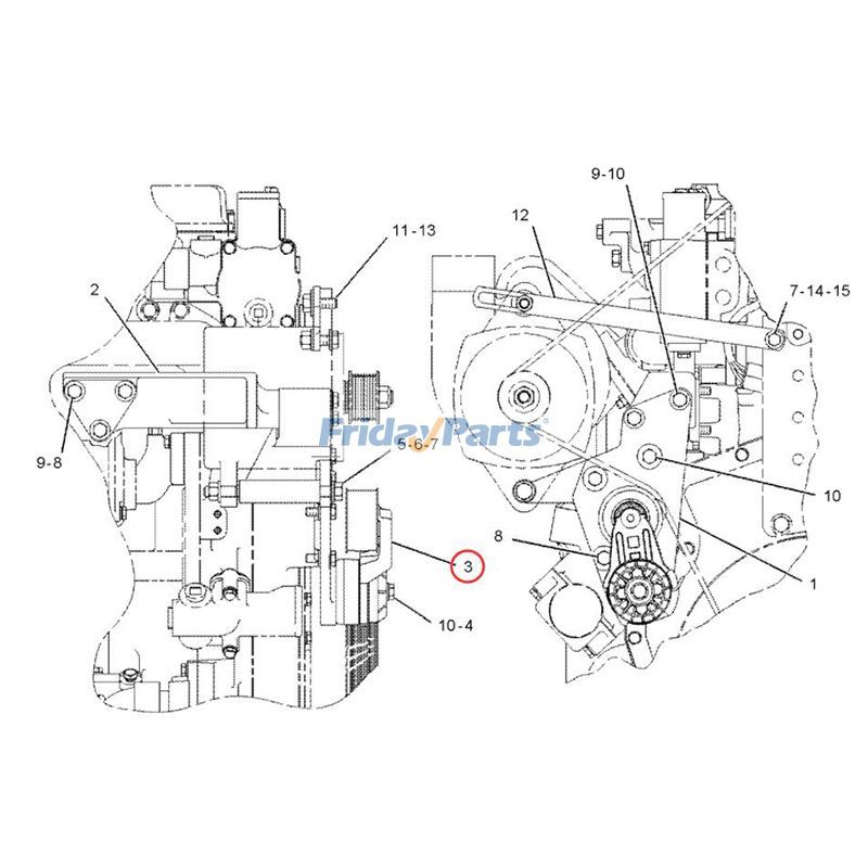 Belt Tensionererpillar CAT Wheel for Loader,Off-Road Truck