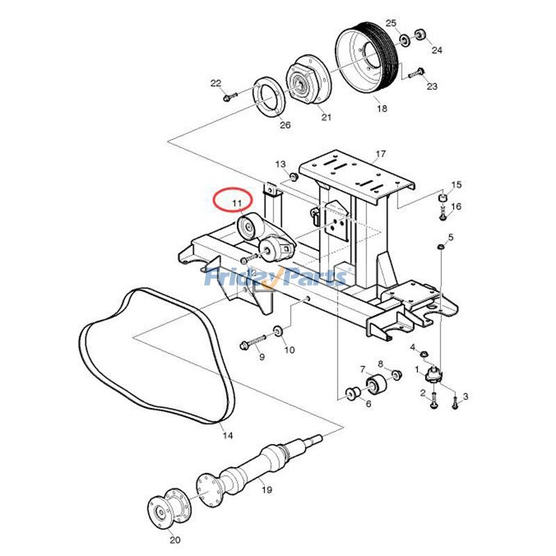 Belt Tensioner for Truck