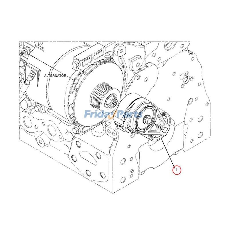 Belt Tensioner 369-1255 for Caterpillar CAT Engine C4.4 C6.6 C7.1 ...