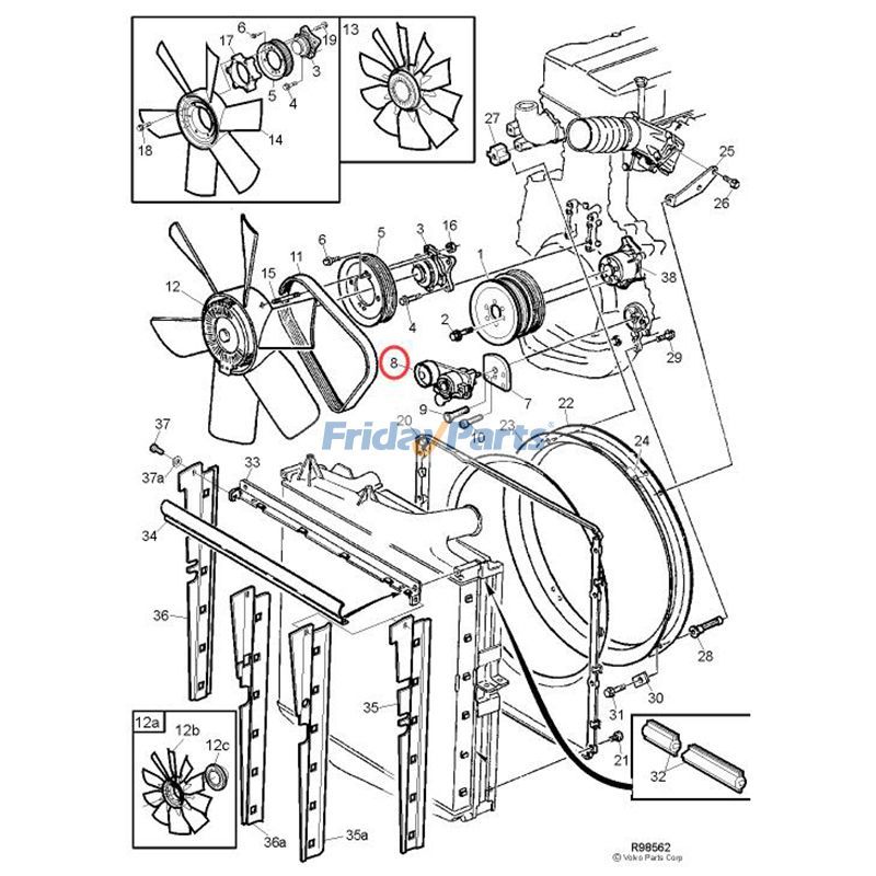 FridayParts Belt Tensioner Bus