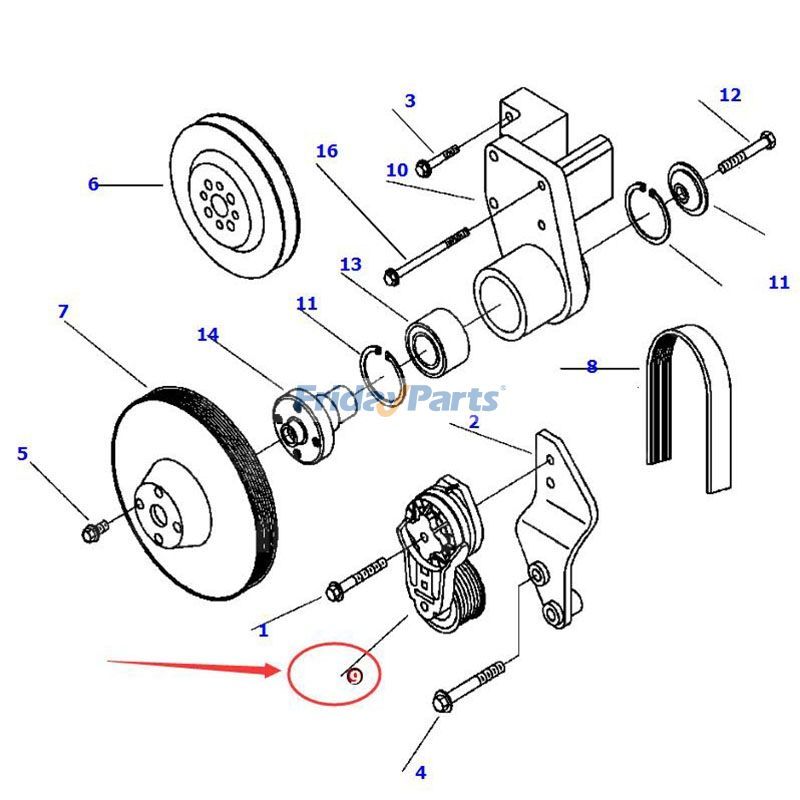FridayParts Belt Tensioner