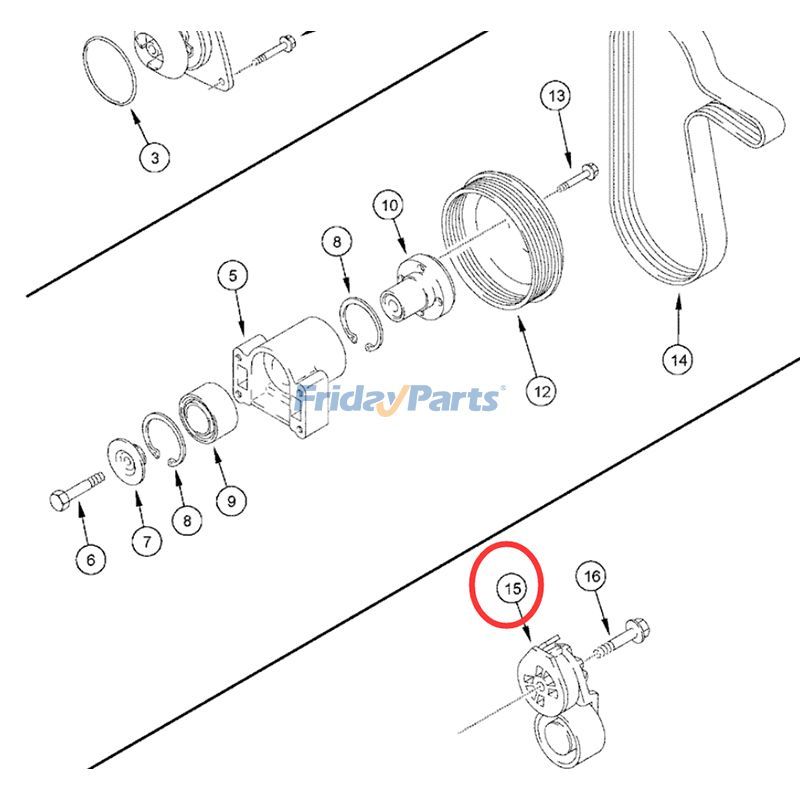FridayParts Belt Tensioner