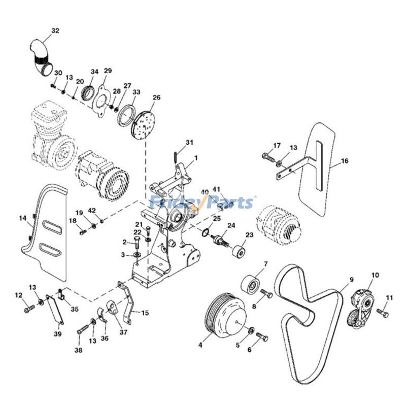 Belt Tensioner For JOHN DEERE