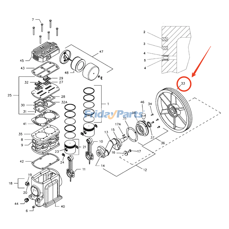 Belt Wheel for Air Compressor