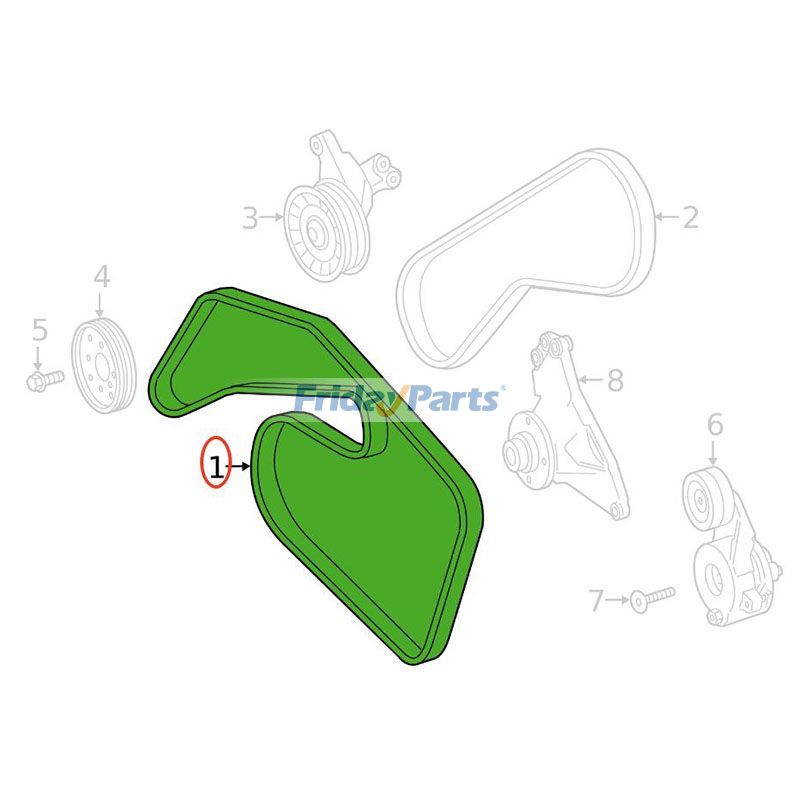 Correa serpentina 0029934296 para Mercedes-Benz E 350 GL 350 ML 350 Sprinter 2500 3500 S 350 (2007-2022) Para Mercedes Benz