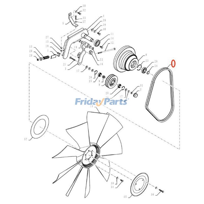Correa 47490848 para cosechadora CASE 7230 9230 7120 8230 9010 7010 635 9120 8120 Para CASE
