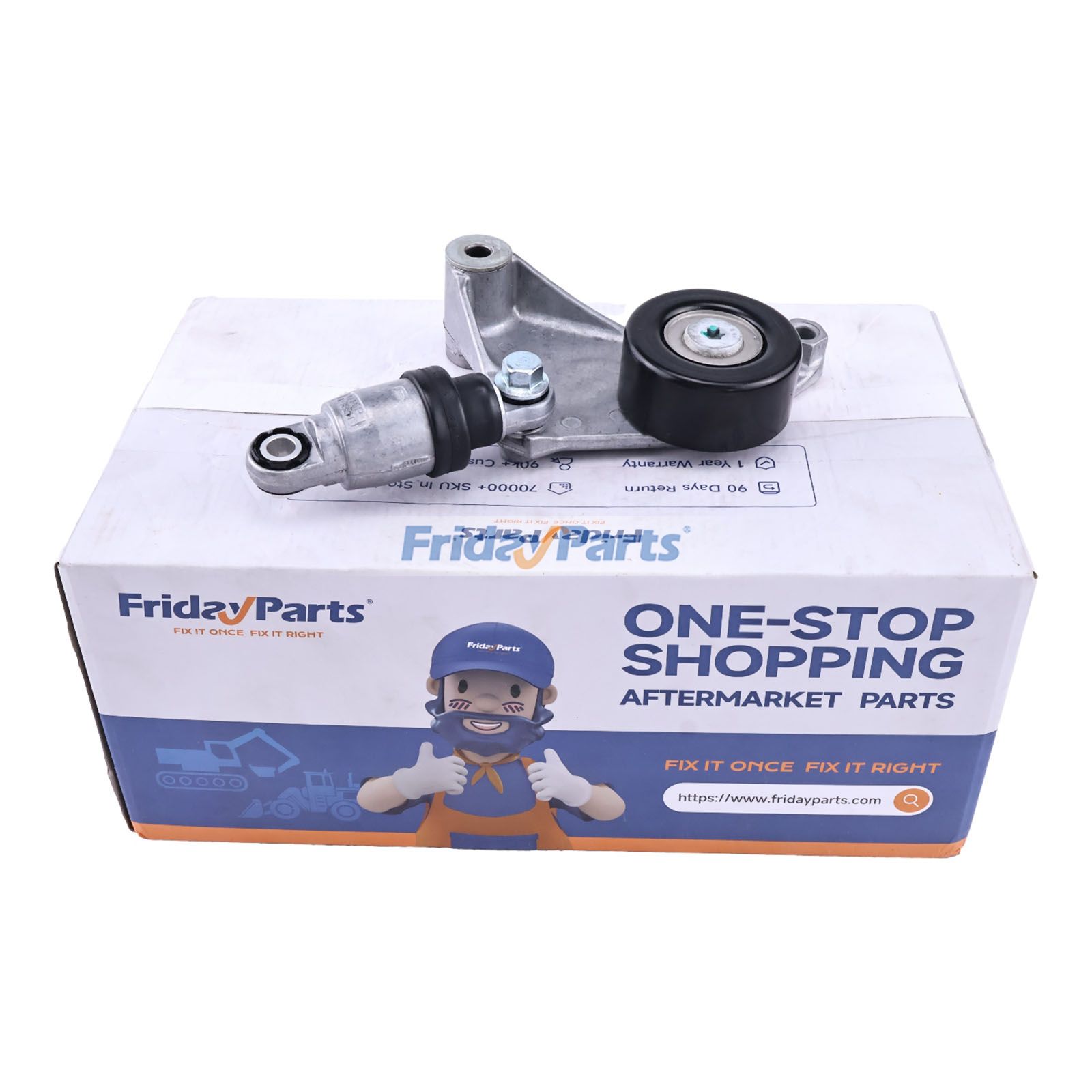 Belt Tensioner 16620-28090 16620-28070 for Toyota Highlander RAV4 Camry Solara Scion tC 2.4L L4 2001-2010