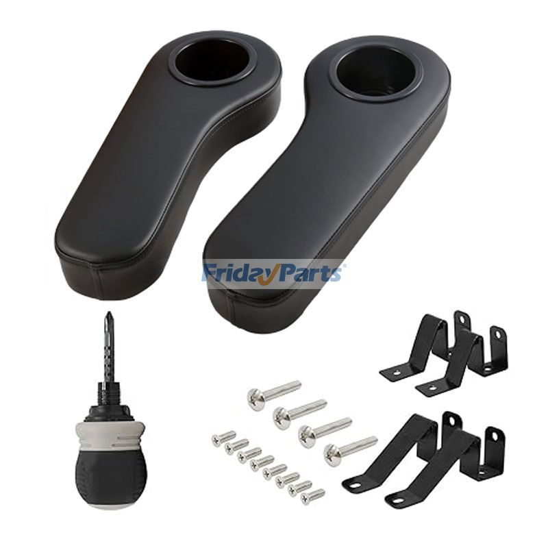 Accoudoir noir avec porte-gobeletpour Voiturette de Golf