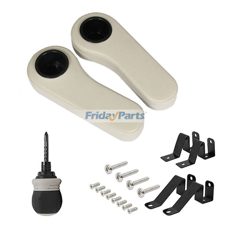 Kit de siège arrière pour voiturette de golf, accoudoirs et porte-gobelet pour voiturette de golf Yamaha EZGO Club CarpourPour Club Car,Pour E-Z-GO,Pour Yamaha