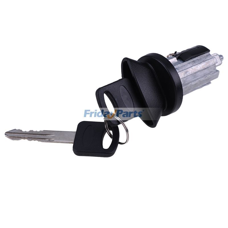 Cylindre de serrure d'allumage à lunette noire avec clé Mercury Lincoln Pickup de FridayParts