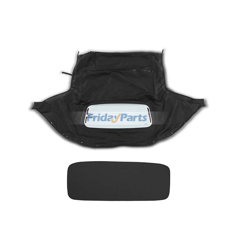 Black Convertible Soft Top w/ Glass Window 10-18-MIA-003R MA1003-2 for Mazda Miata 1990-1997 1999-2005