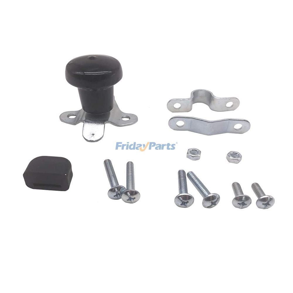 FridayParts Schwarzer Lenkrad-Drehknopf