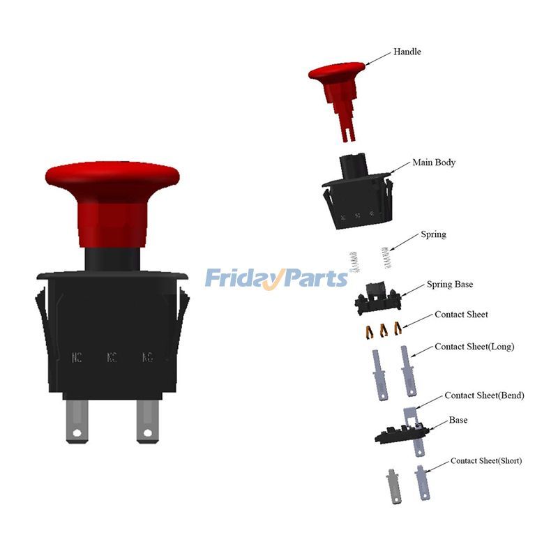 Interrupteur de prise de force d'embrayage de lame de FridayParts