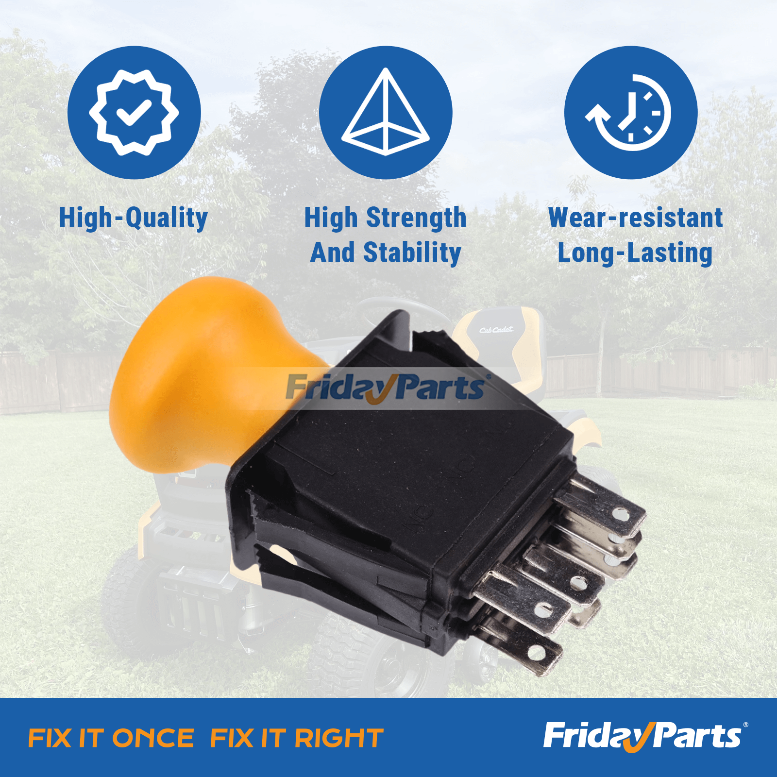 Interrupteur de prise de force d'embrayage de lame 430-180 12762 6201-308 pour Cub Cadete MTD Rotary Delta Stens GT2186 GT2521 GT2523 GT2544 GT2550 GT2554 LT2138 LT2180 Z42 Z48 Z48L Z54 Z54LpourPour Cub Cadet