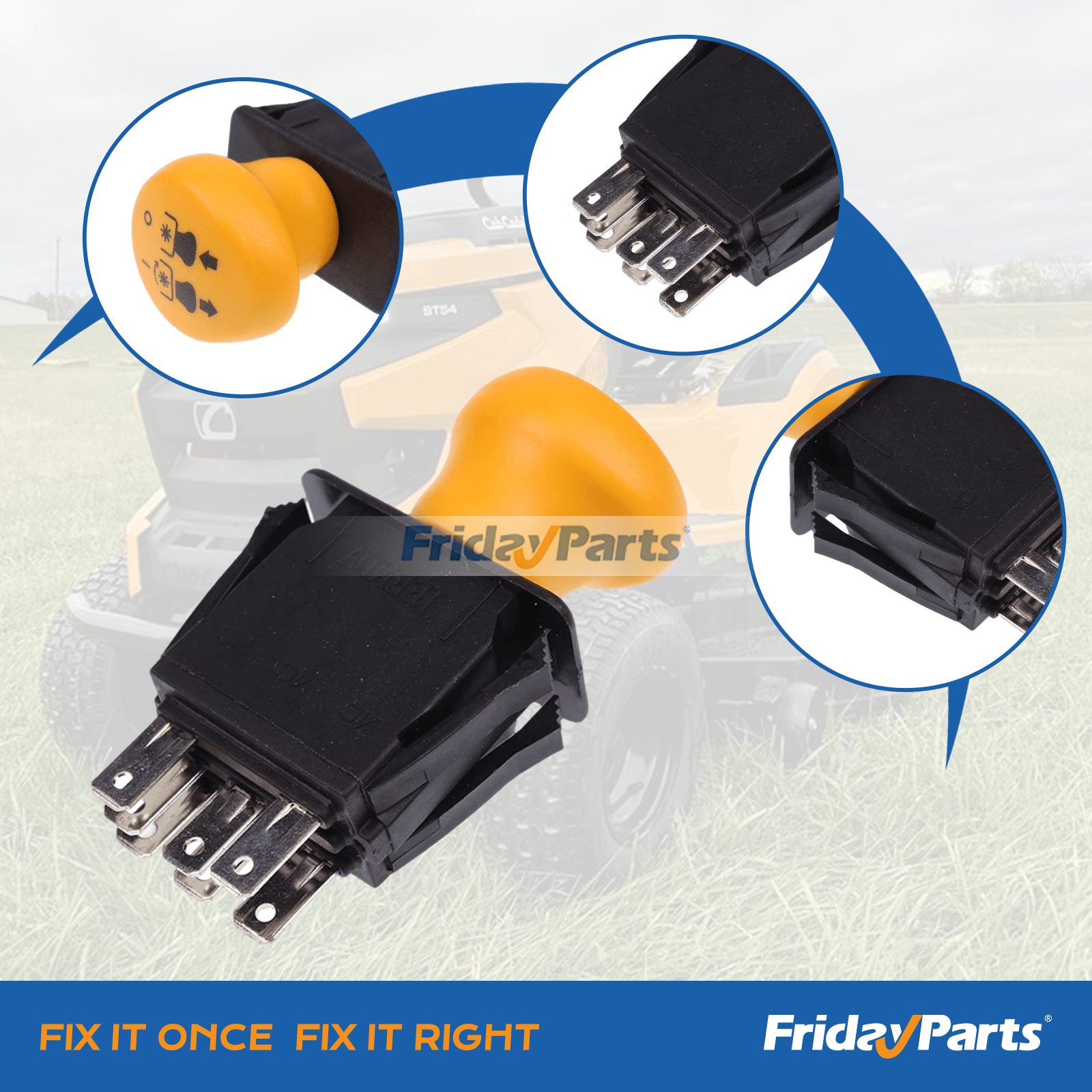 Interrupteur de prise de force d'embrayage de lame MTD Rotary Delta Stens Pour Cub Cadet