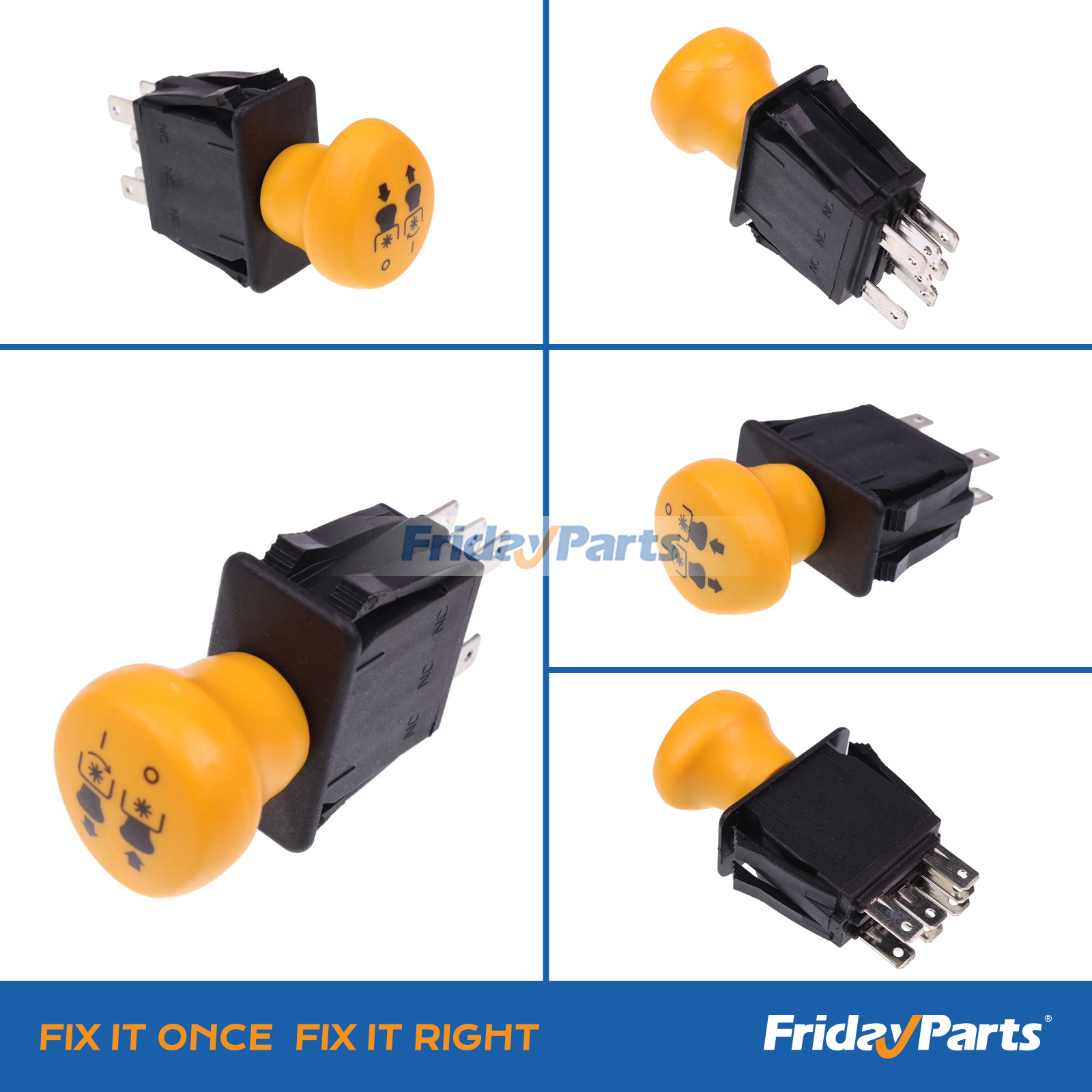 Interrupteur de prise de force d'embrayage de lame MTD Rotary Delta Stens de FridayParts