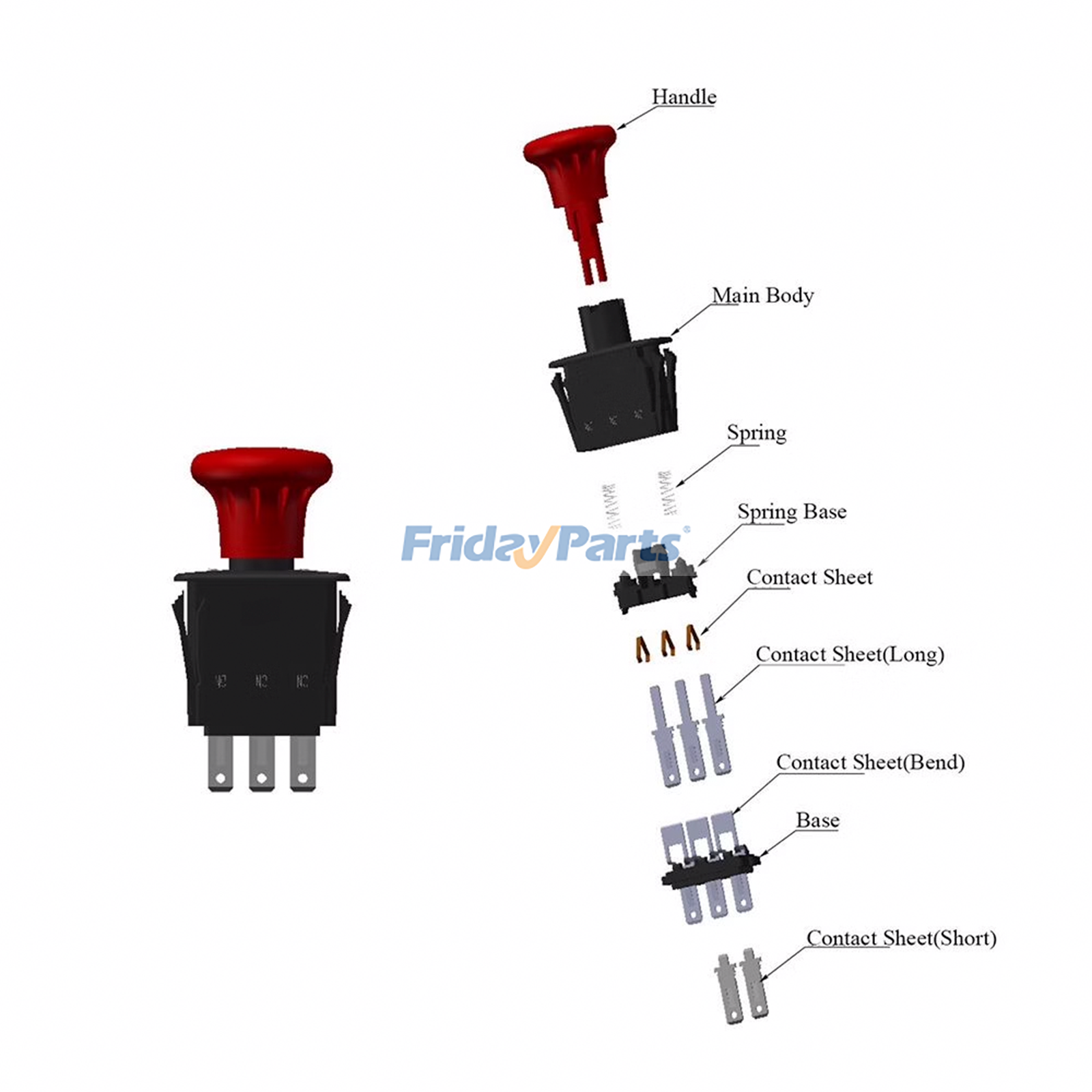 Interrupteur de prise de force d'embrayage de lame Pour AUTRE MARQUE