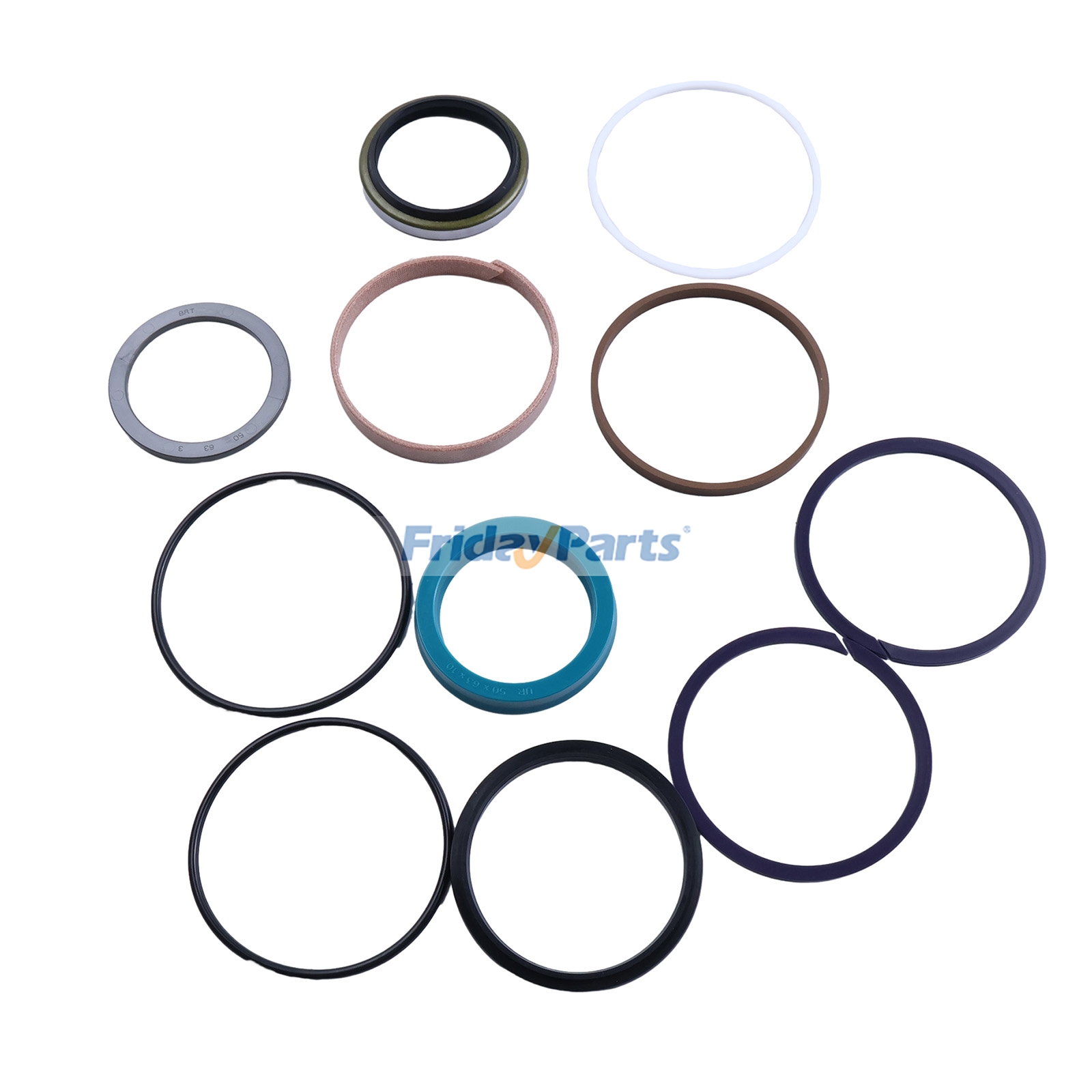Kit d'entretien du vérin de levage de lame 707-98-25320 pour niveleuse Komatsu GD555-3, GD555-3A, GD555-3C, GD655-3, GD655-3A, GD655-3C et GD655-3E0