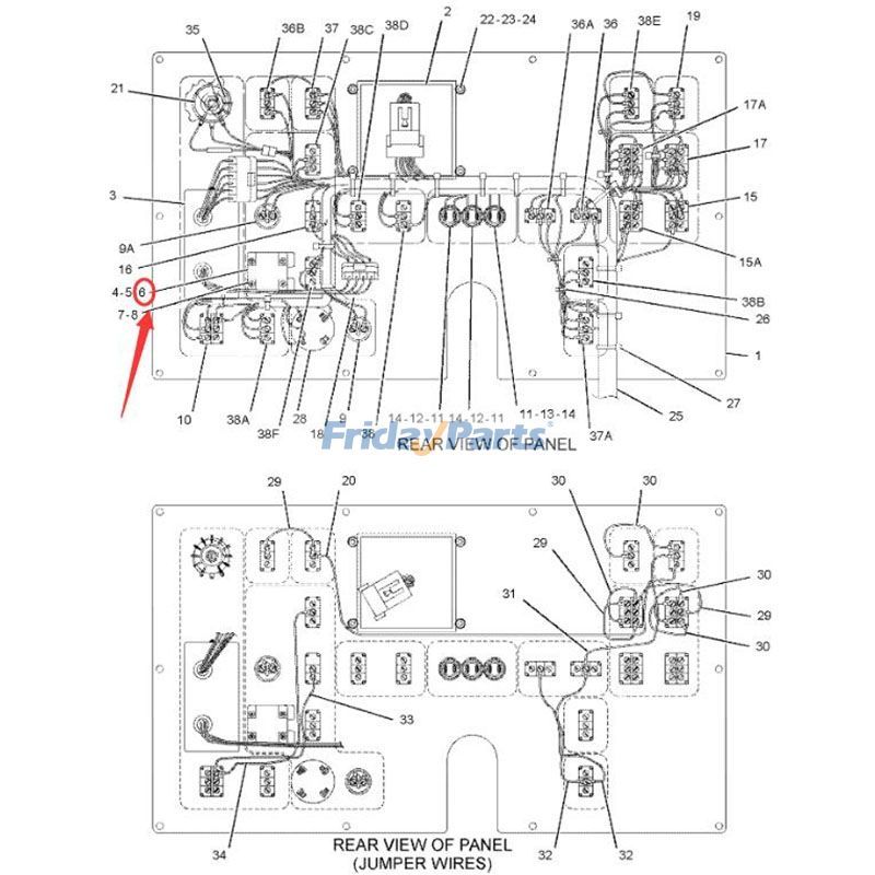 Block-Contact 180-5617 1165277 for Caterpillar CAT AP-1000B AP-1055B AP-555E AP-600D AP-650B AP-655D