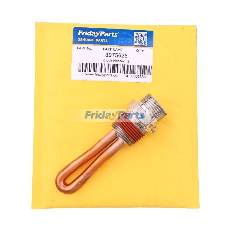 Aquecedor de bloco 3975628 para motor Cummins 4B3.9 6B5.9 ISB6.7 QSB4.5 QSB5.9 QSB6.7 QSB7 Dodge Ram 2500 3500