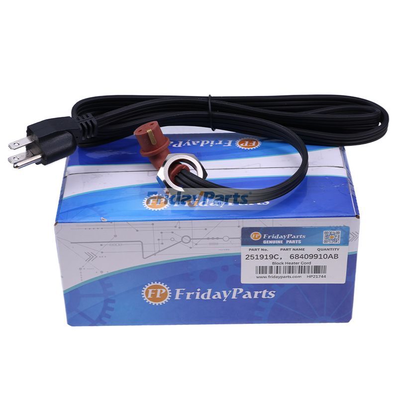 Block Heater Cord 251919 6B018 for 1989-2023 Dodge Ram 5.9 6.7 L Cummins 95-16 Ford 7.3 6.0 6.4 6.7 L Powerstroke Engine