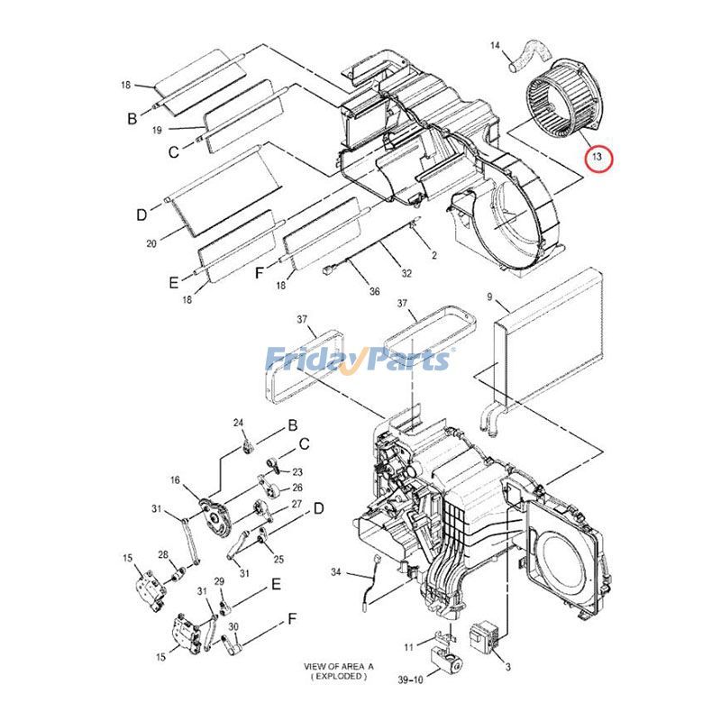 Blower Motor 363-9457 for Caterpillar CAT Engine C4.4 C13 C18 Excavator 312E 320E 324E 329E 336E 336F L 349E 390F 329E 336E 349E  for less