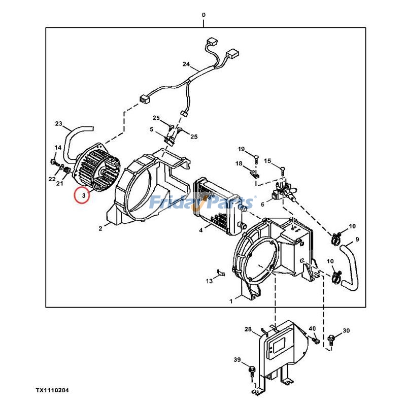 Blower Motor for Excavator