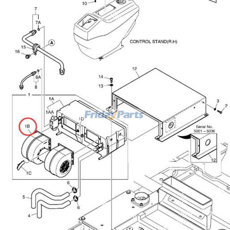 Blower MotorE for Excavator
