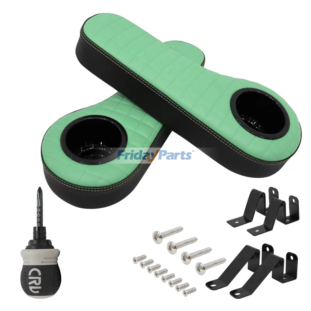 Accoudoir rabattable avec porte-gobelet pour voiturette de golf Club Car EZGO YamahapourPour Club Car,Pour E-Z-GO,Pour Yamaha