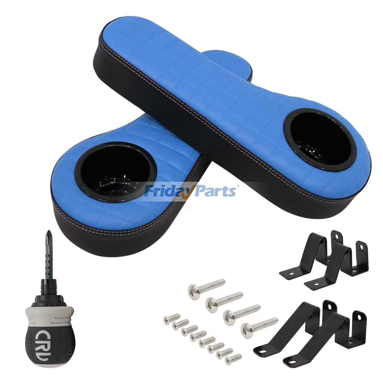 Accoudoir rabattable pour voiturette de golf avec porte-gobelet Pour Club Car,Pour E-Z-GO,Pour Yamaha