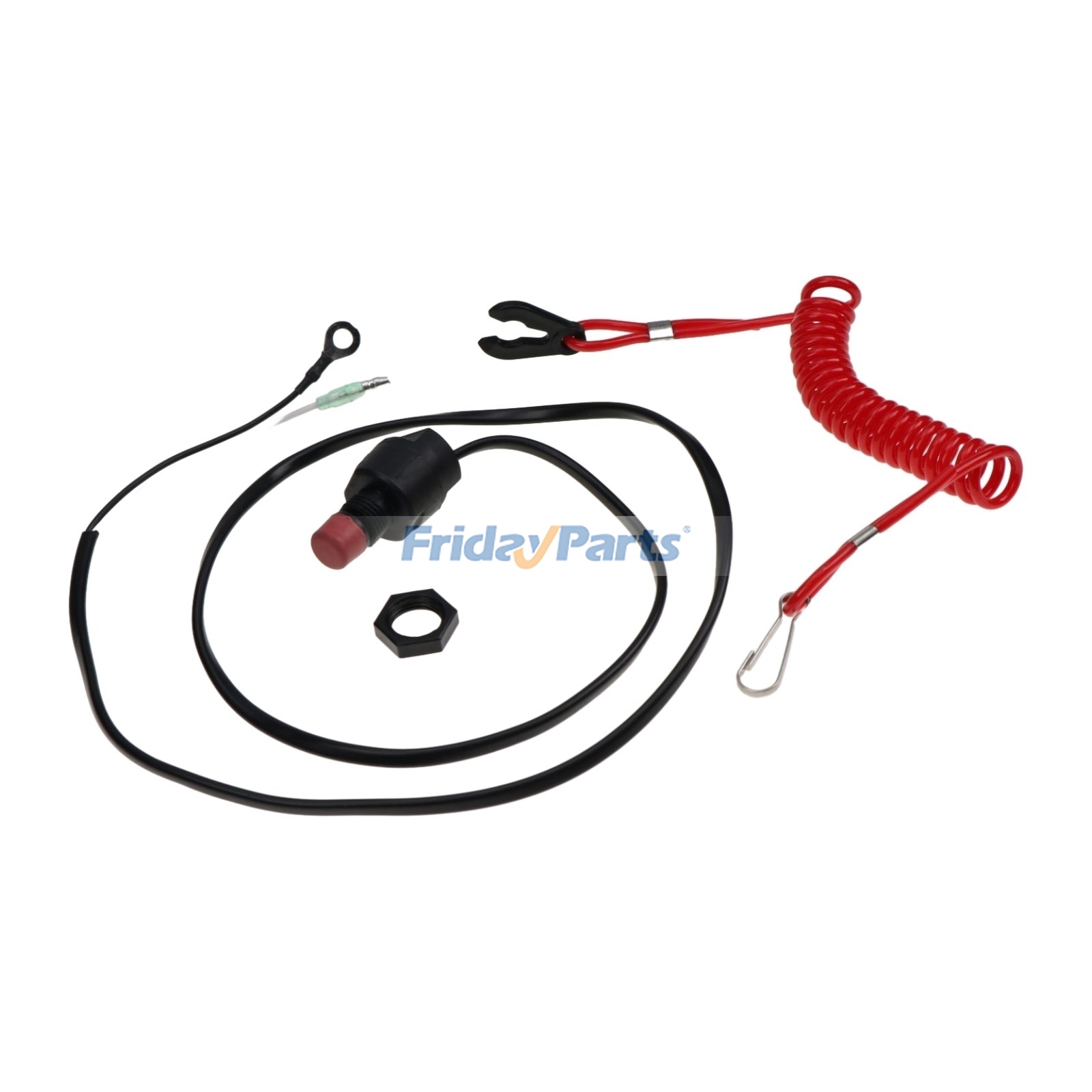 Lanyard Kill Urgent Stop Switch & Safety Lanyard compatible with Engine,Marine