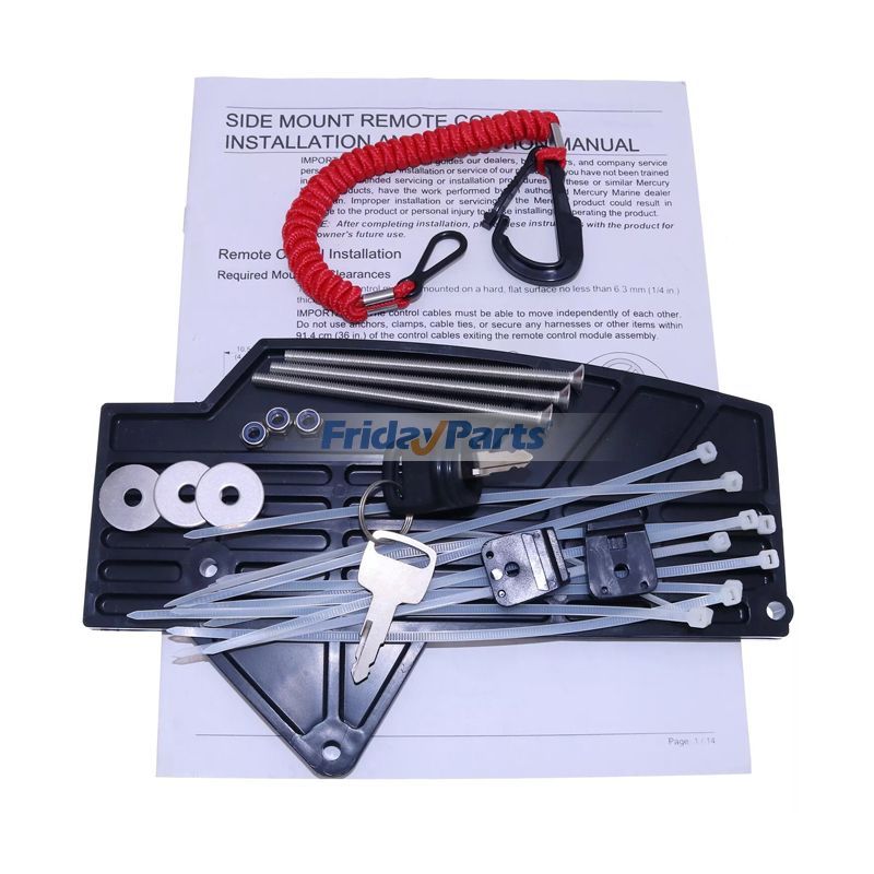 Boîtier de commande à distance à montage latéral pour moteur de bateau de FridayParts