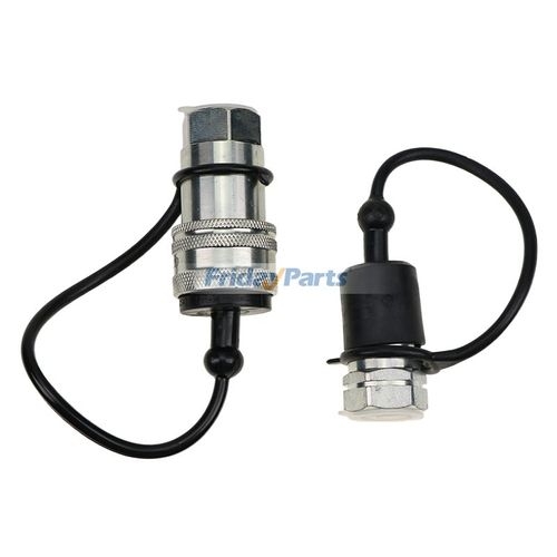 Summit Hydraulics AG12F-08N-B – 1/2″ Hydraulic Quick Connect Female Coupler – Ball Valve – 1/2″ NPT Thread