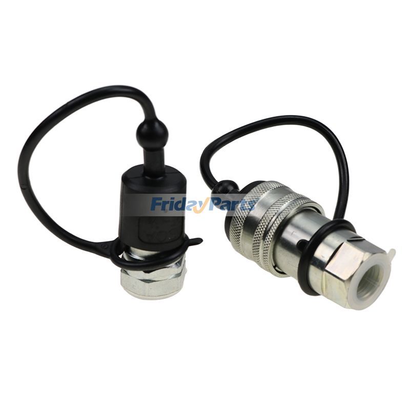 VOLVO用用TL37 1/2インチ NPT スレッド 1/2 Ag 油圧クイックコネクトカプ​​ラ ポペットバルブ パイオニア ボブキャット キャタピラー クボタ CASE JCB トーマス ゲール ボルボ ASV トラクター スキッドステア用