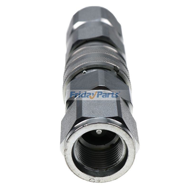 VOLVO用用3/4" SAE - 5/8" ボディ フラットフェイス ハイフロー油圧クイックディスコネクトカプ​​ラ ボブキャット クボタ CASE JCB トーマス ゲル ボルボ ASV スキッドステア用