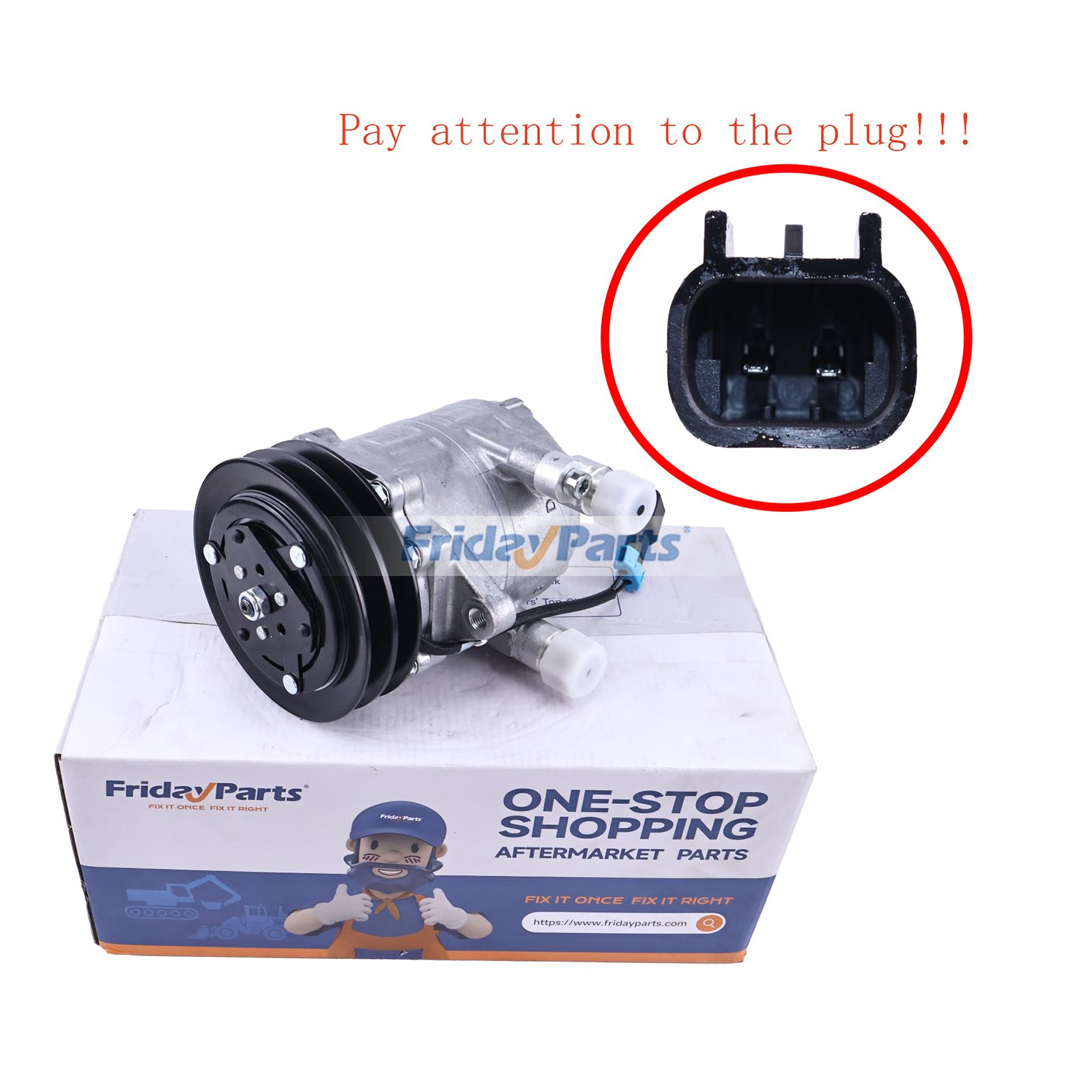 Seltec TM-08 Air Conditioning Compressor Skid Steer for Loader