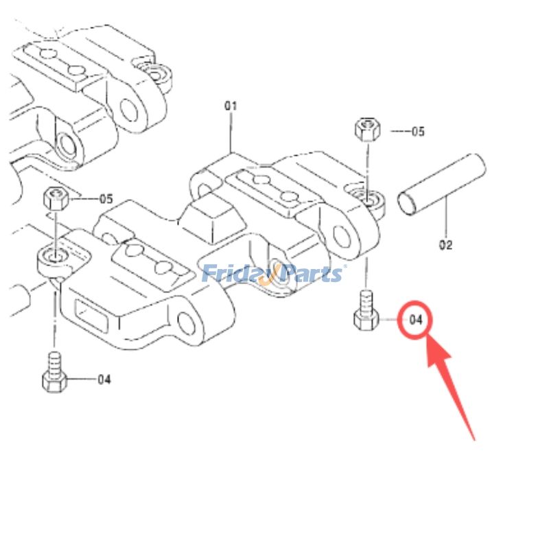 Bolt for Excavator