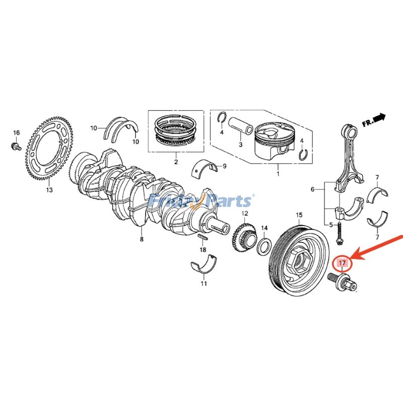 Crankshaft Pulley Bolt for Vehicle
