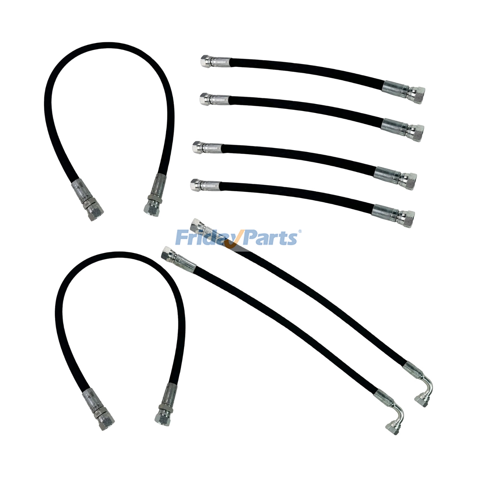 Boom & Bucket Cylinder Hose Kit 7J303-76610 75535-66620 7J999-95562 for Kubota Front Loader LA350A LA401 LA402 LA402-1