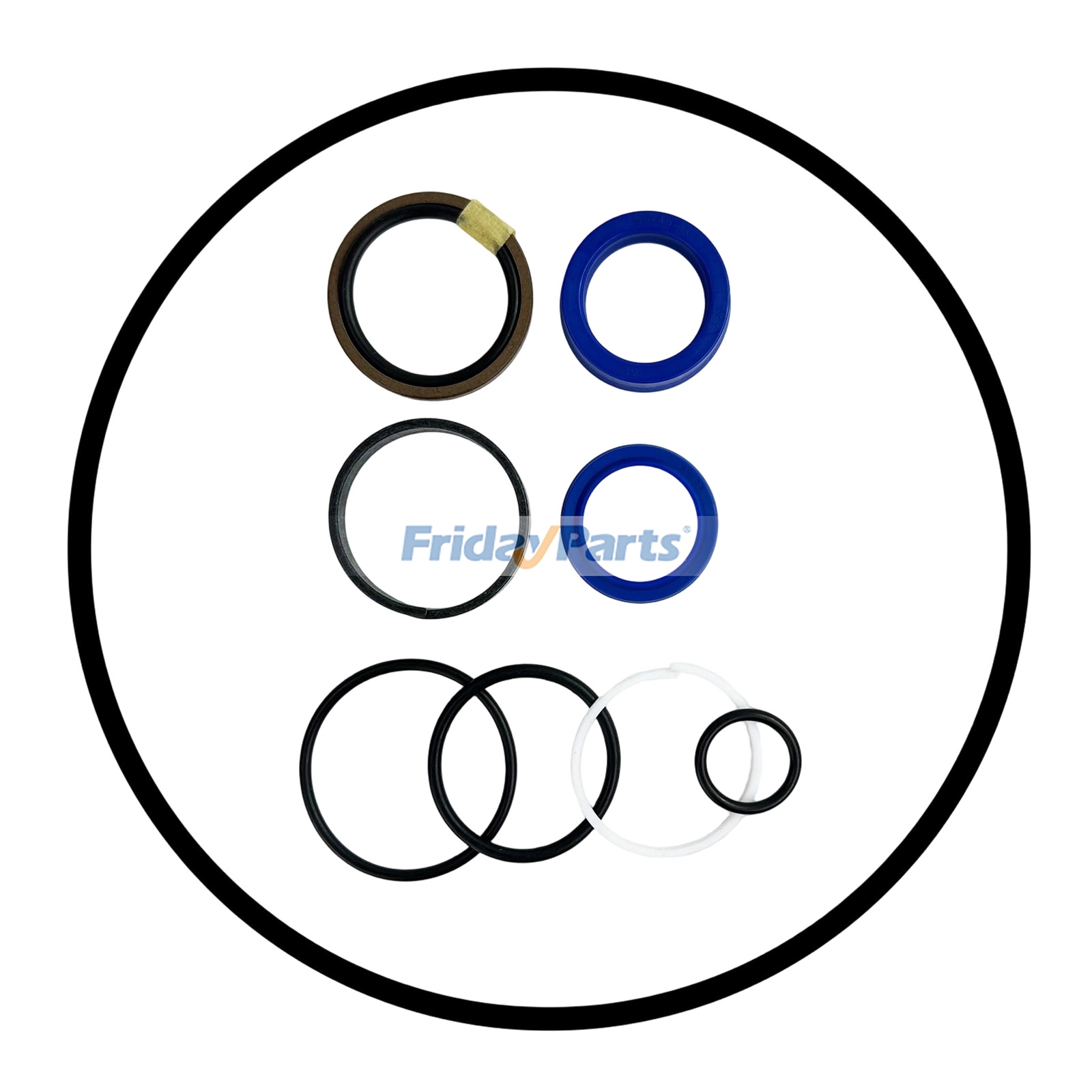Boom & Bucket Cylinder Seal Kit 7J267-63400 for Kubota Front Loader LA703 LA723