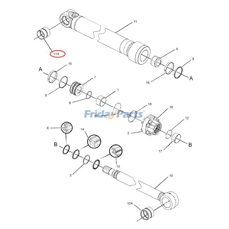 Boom Cylinder Bushingerpillar CAT 336E 340D 345C 349D for Excavator