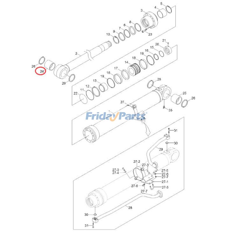 Boom Cylinder Bushing for Excavator