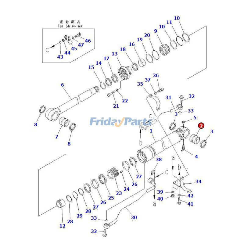 Boom Cylinder Bushing PC450-6 PC450-7 PC450-8 for Excavator