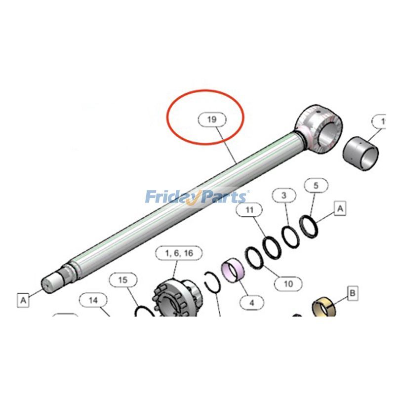 FridayParts Auslegerzylinderstangenbaugruppe