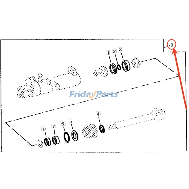 Boom Cylinder Seal Kit for Dozer,Harvester,Loader,Skidder