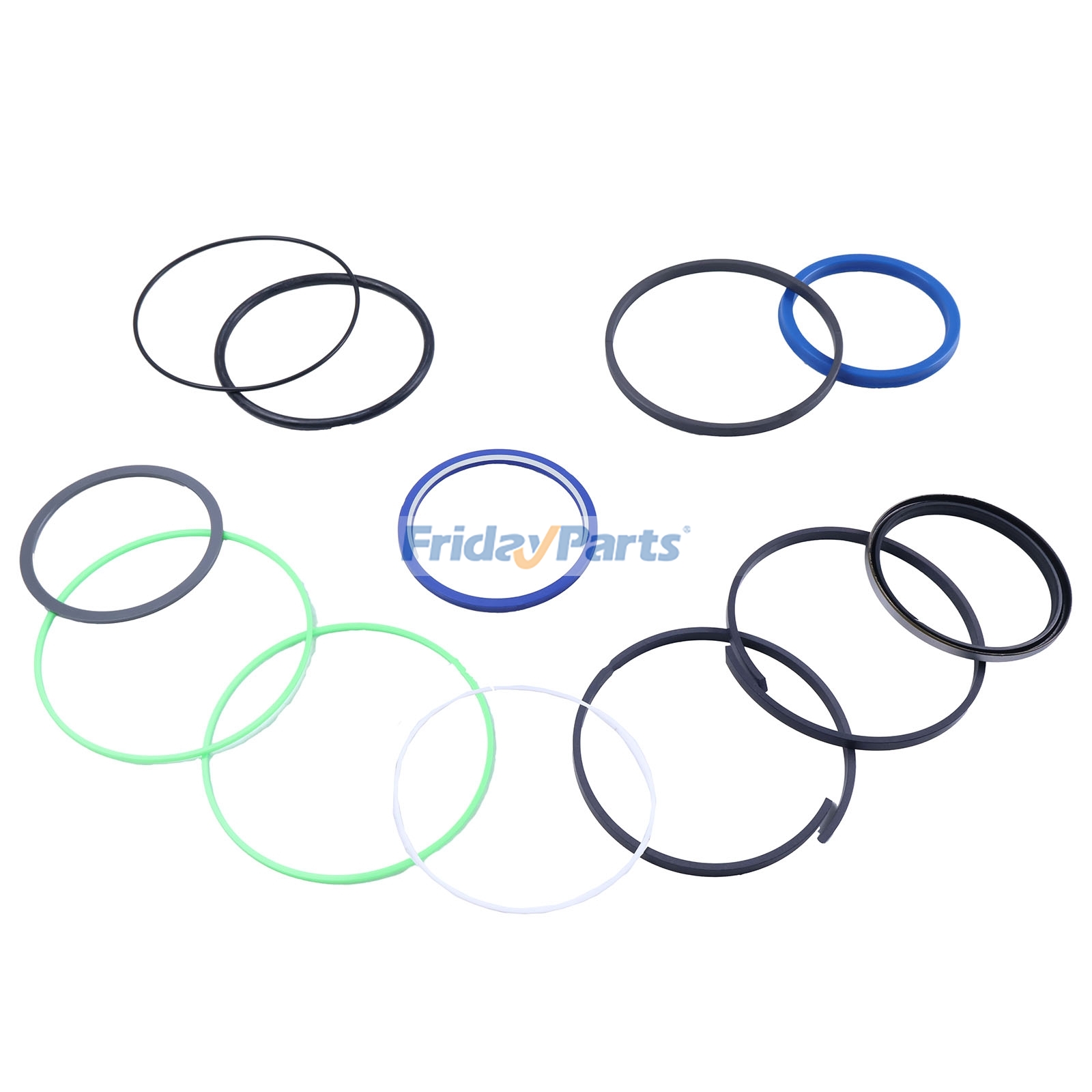 Kit de vedação do cilindro da lança AT194457 TH103324 para escavadeira John Deere 790 792 FridayParts