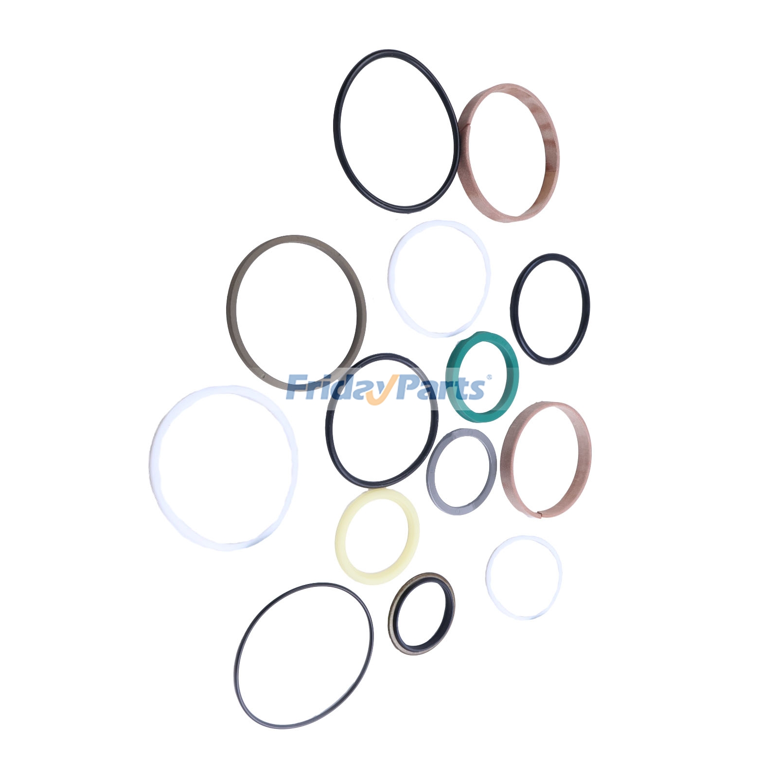 Kit de sellos para cilindro de pluma para miniexcavadora Hitachi EX50URG de FridayParts